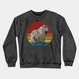 Capybara Sunset Crewneck Sweatshirt